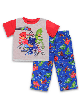 AME PJ Masks Baby Boys Size 18 Months 2-Cotton Pajama Sets Blue//Red//Green